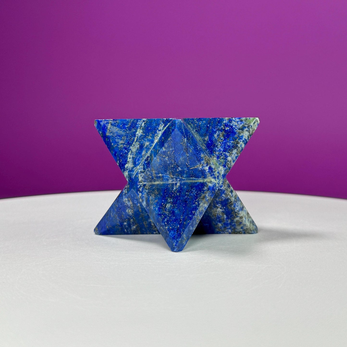 Lapis Lazuli Merkaba Carving