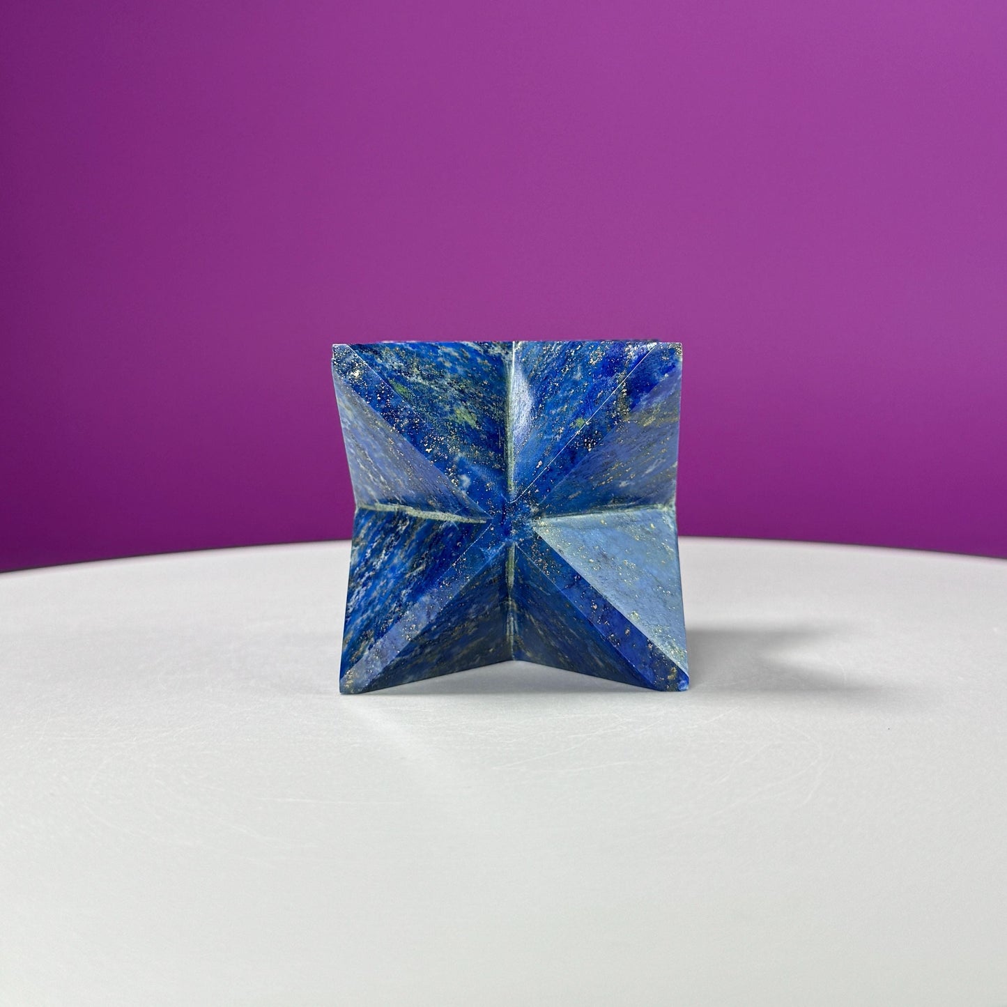 Lapis Lazuli Merkaba Carving