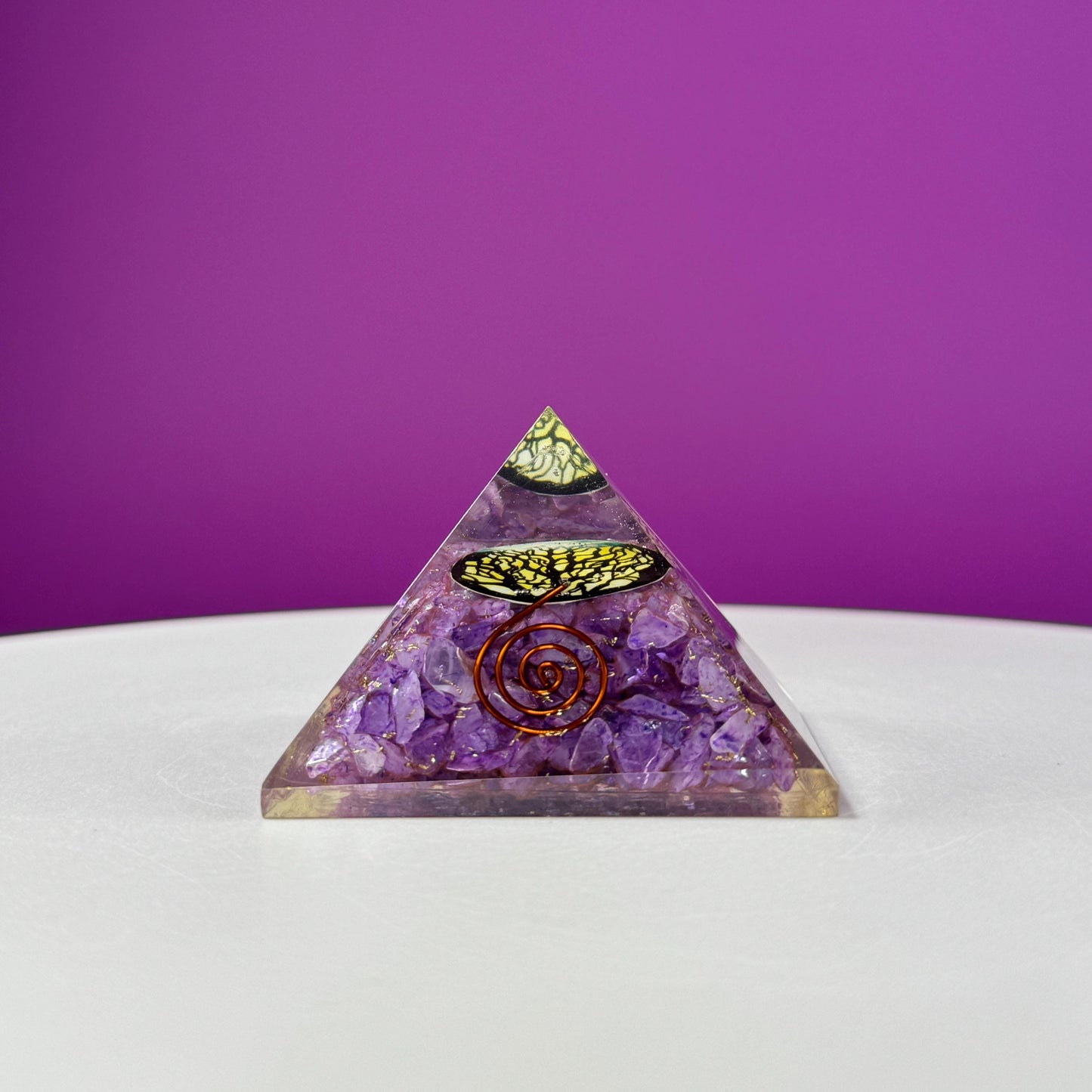 Amethyst Orgonite Pyramid