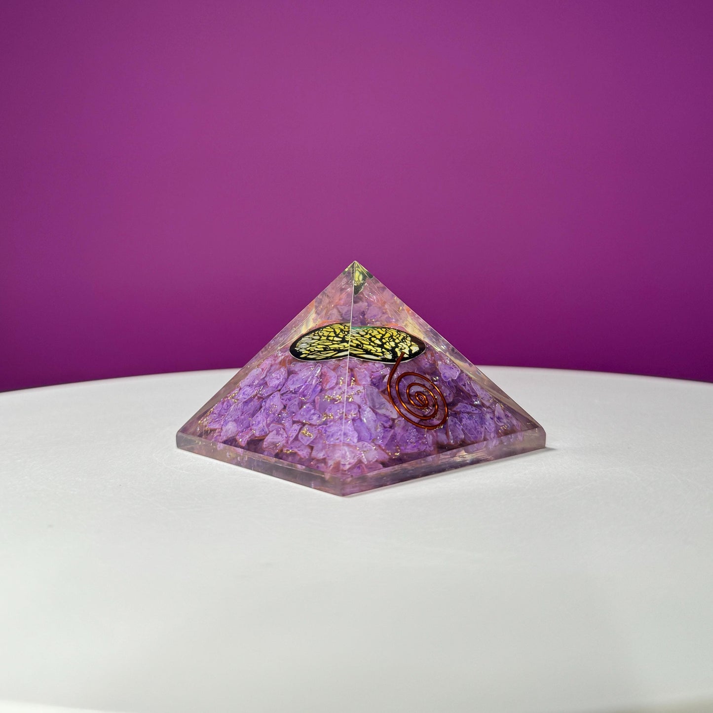 Amethyst Orgonite Pyramid