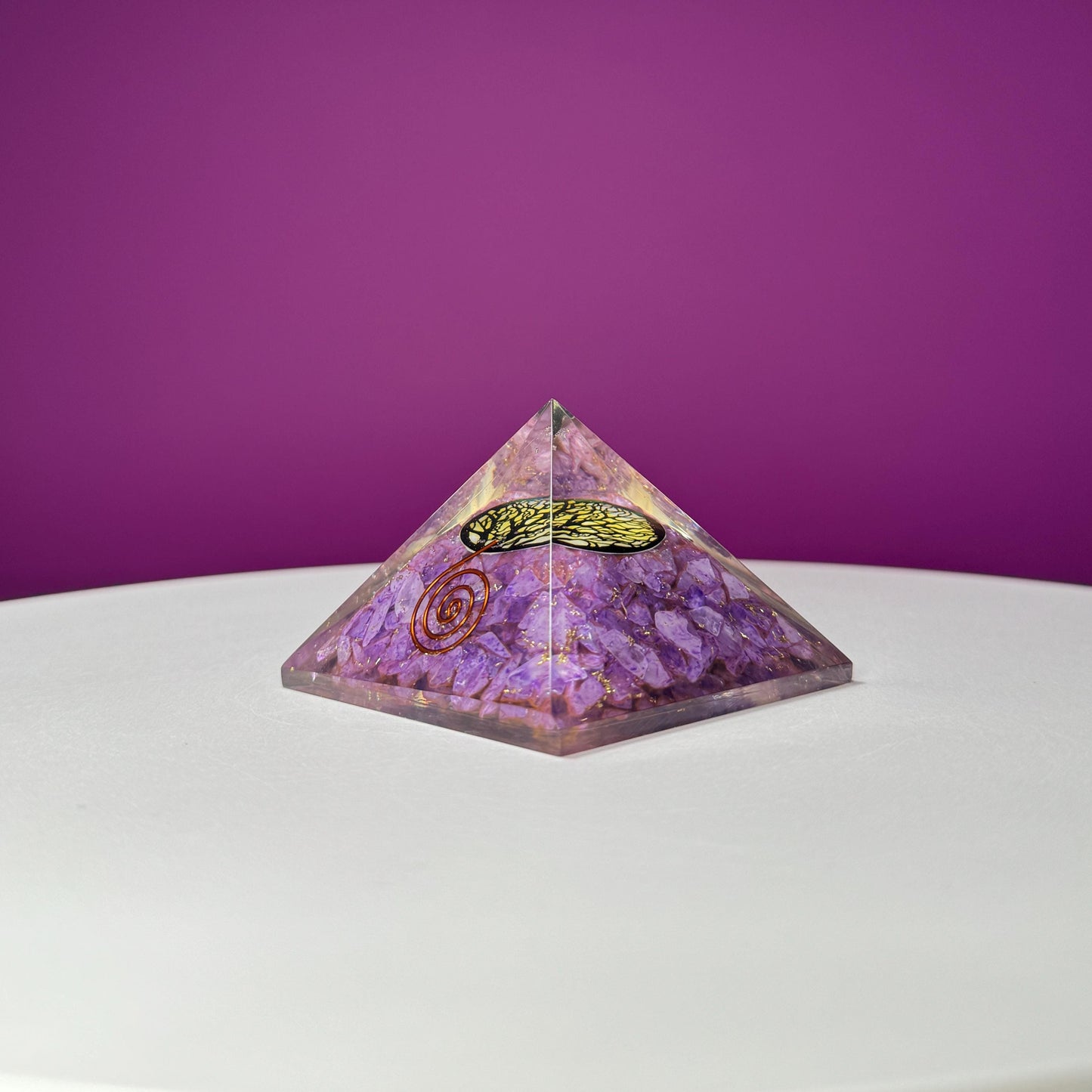 Amethyst Orgonite Pyramid