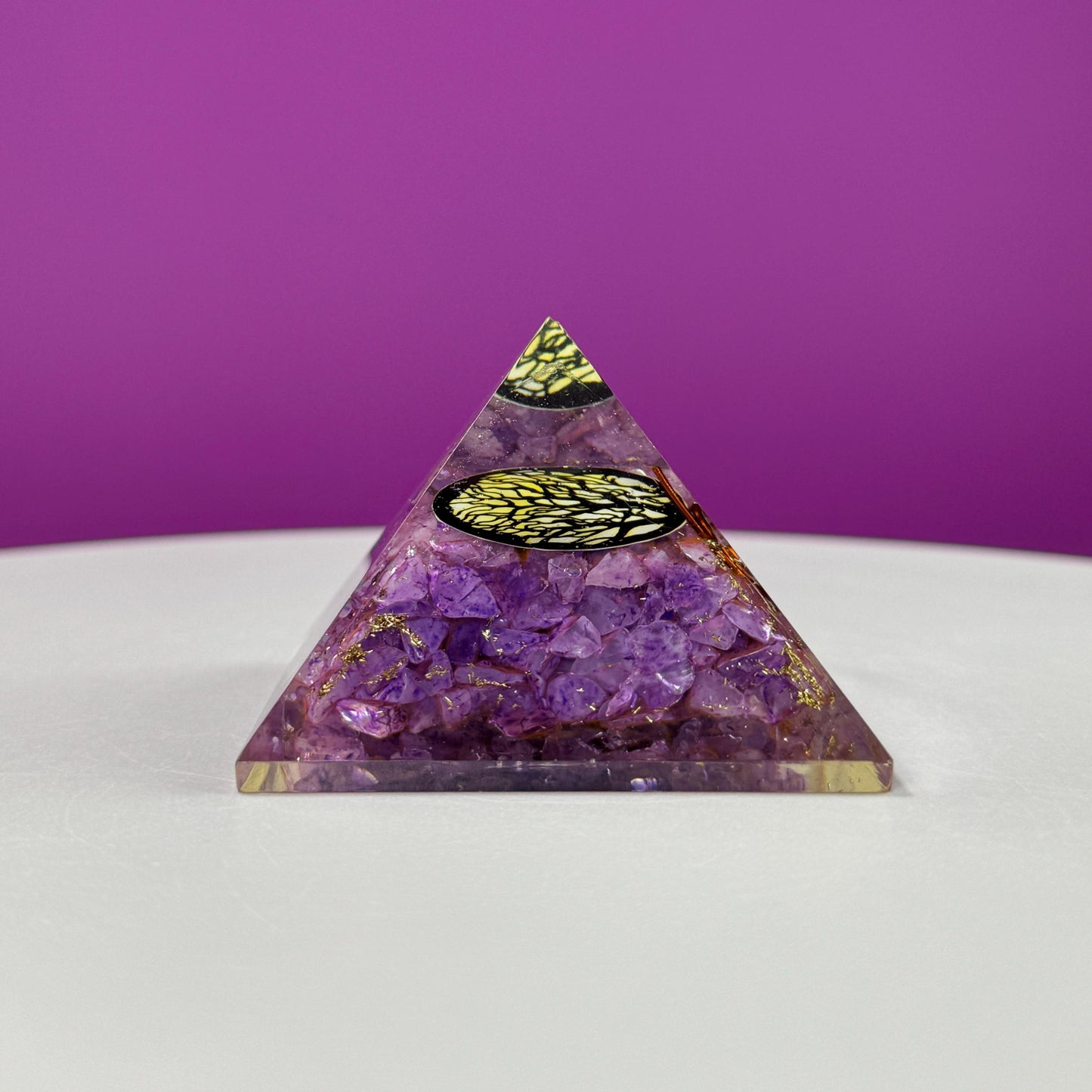 Amethyst Orgonite Pyramid, Akonis Misfit Crystal