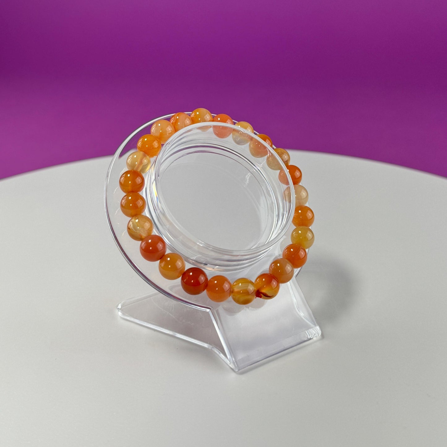 Carnelian Bracelet  8 Millimeter Beads - SAVE On Multiple Bracelets!