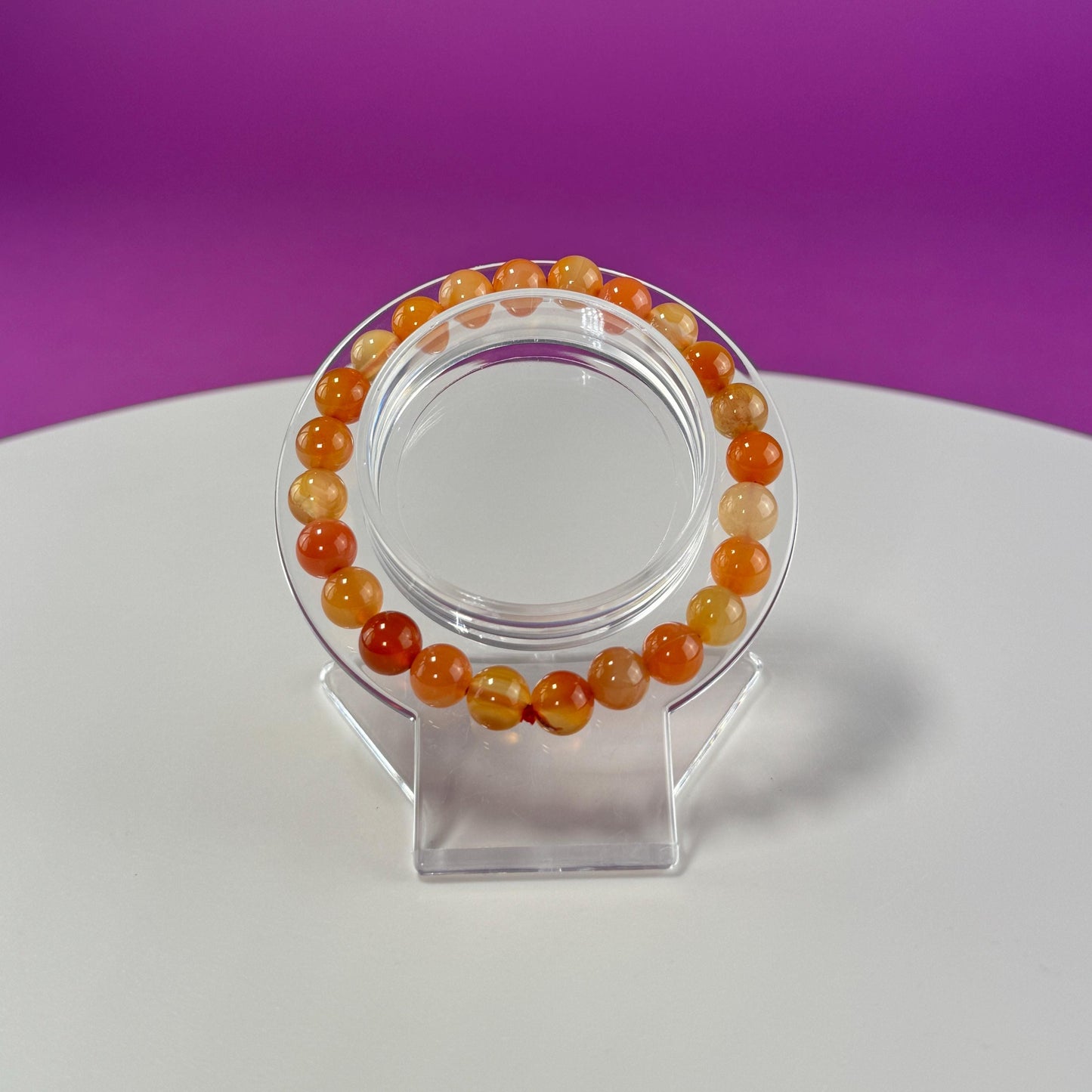 Carnelian Bracelet  8 Millimeter Beads - SAVE On Multiple Bracelets!