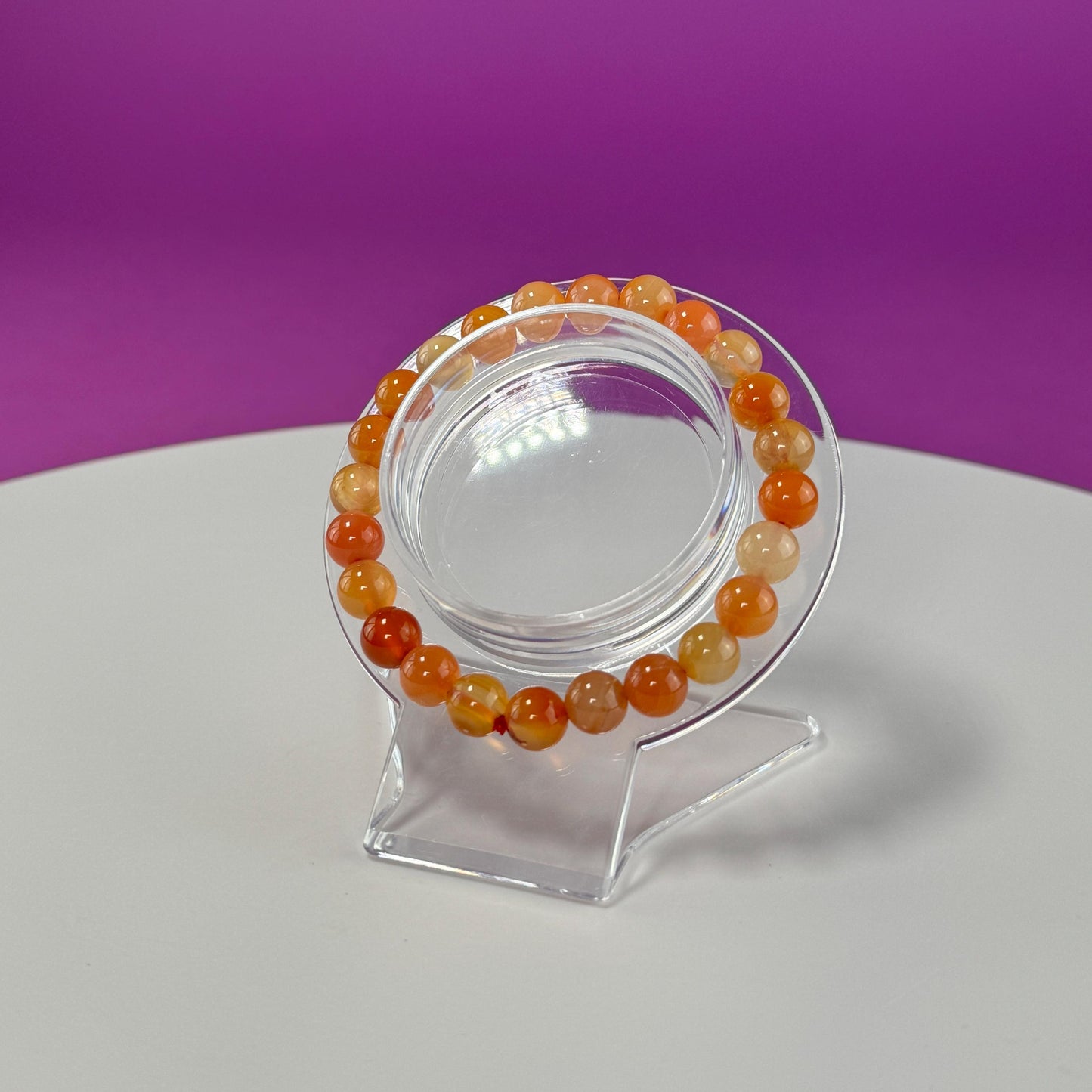 Carnelian Bracelet  8 Millimeter Beads - SAVE On Multiple Bracelets!