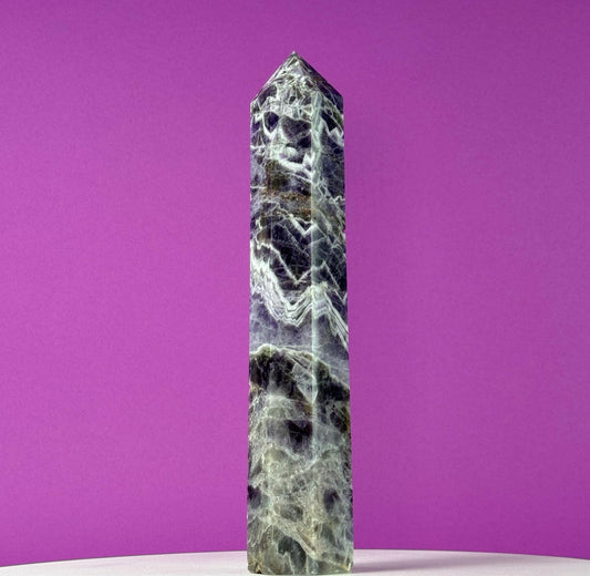 Dream Amethyst Tower, 10 Inches Tall