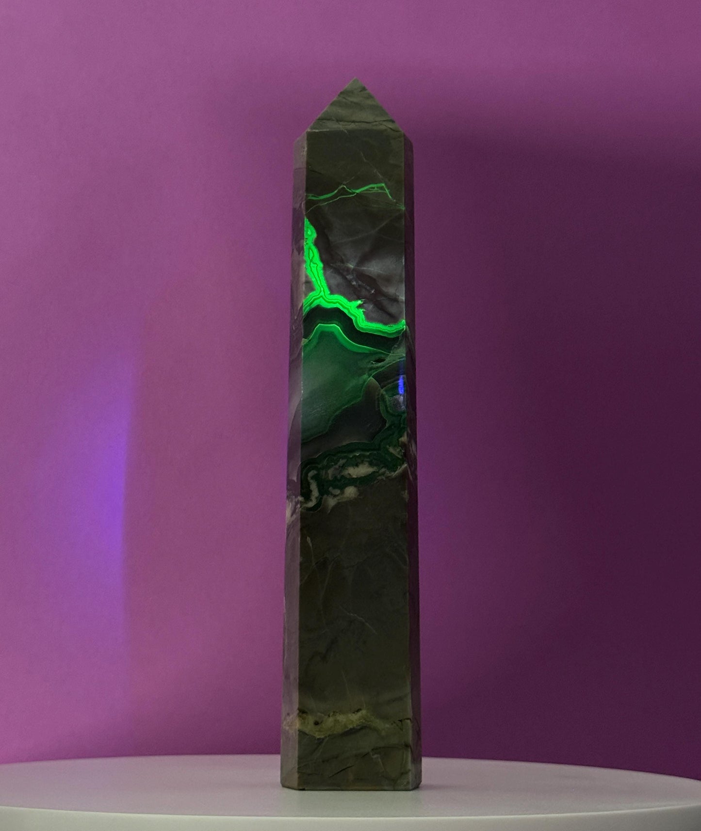 Volcanic Agate Tower, 11 Inches Tall