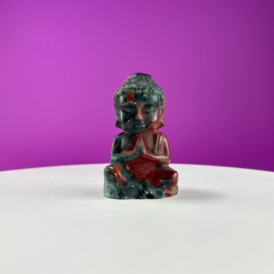 African Bloodstone Baby Buddha