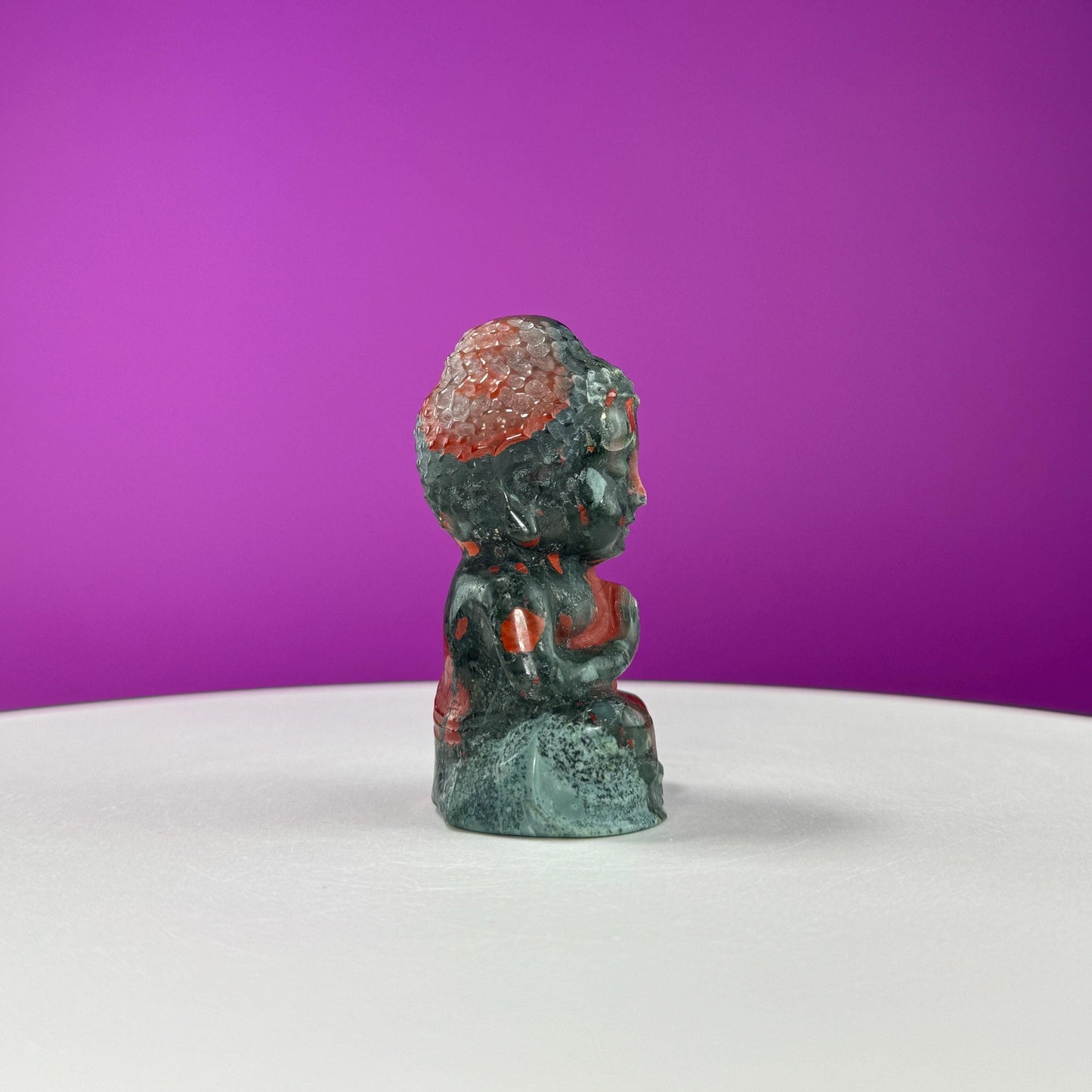 African Bloodstone Baby Buddha