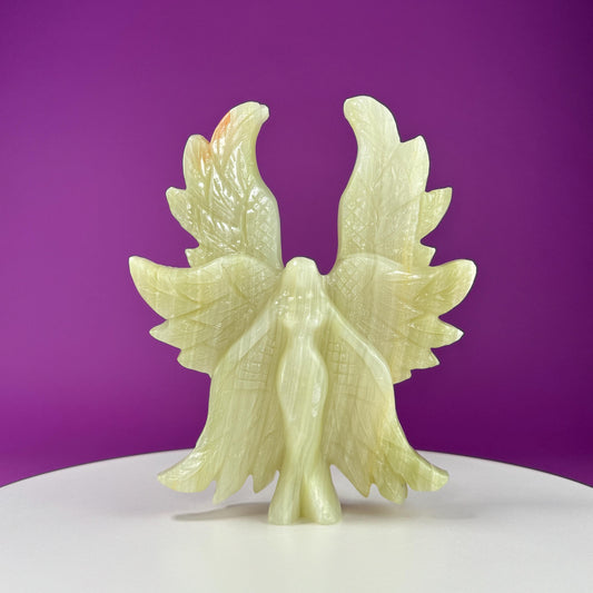 Afgan Jade Angel Carving