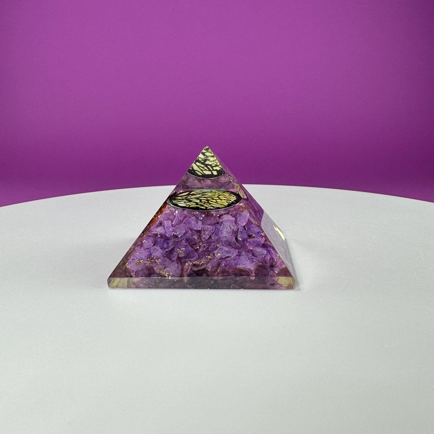 Amethyst Orgonite Pyramid, Akonis Misfit Crystal