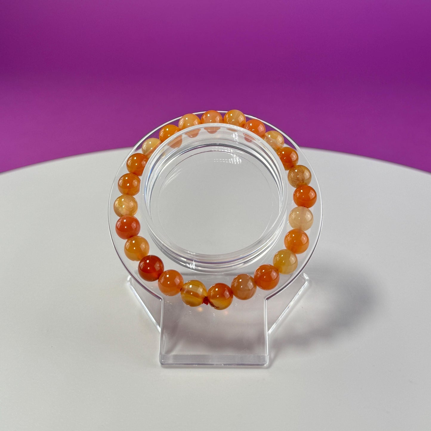 Carnelian Bracelet  8 Millimeter Beads - SAVE On Multiple Bracelets!