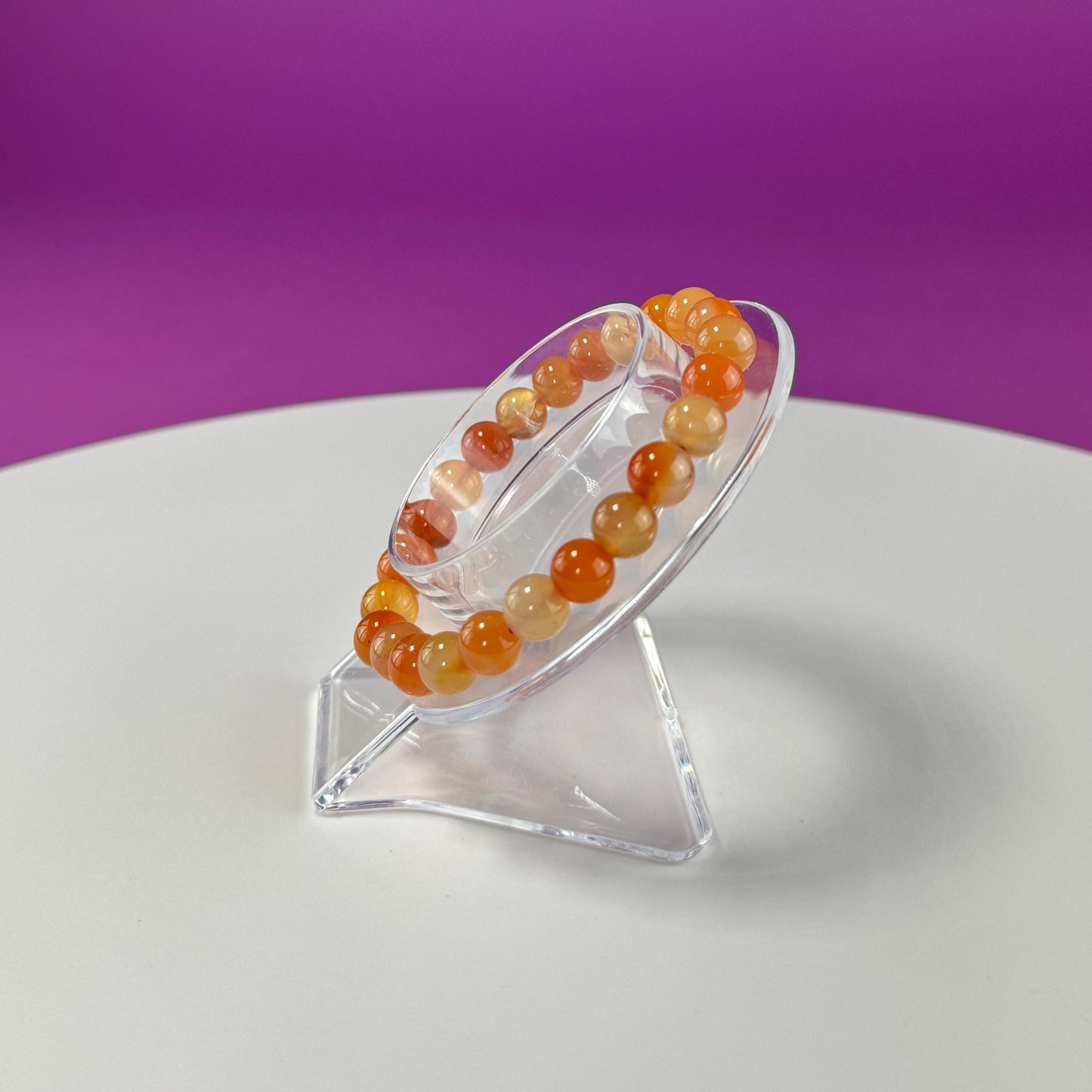 Carnelian Bracelet  8 Millimeter Beads - SAVE On Multiple Bracelets!