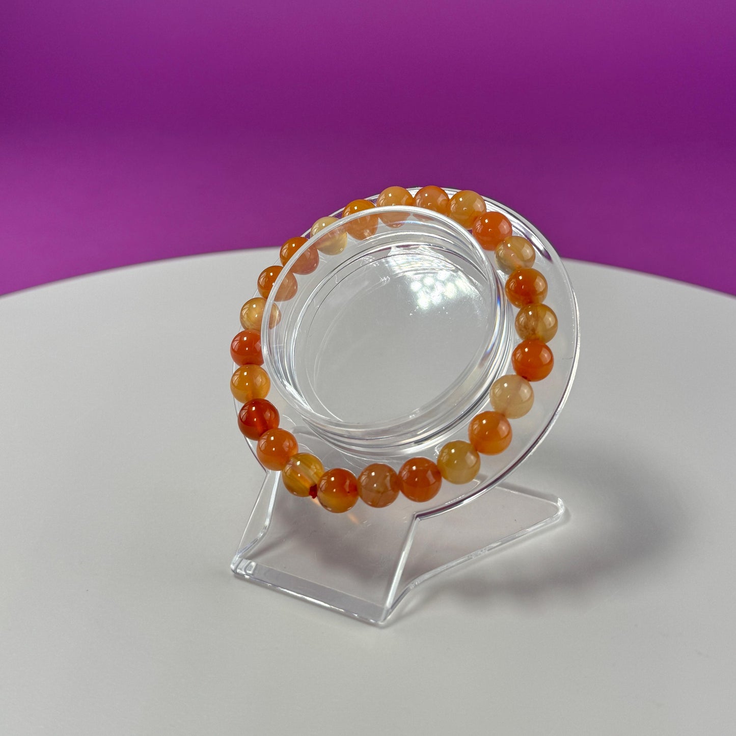 Carnelian Bracelet  8 Millimeter Beads - SAVE On Multiple Bracelets!