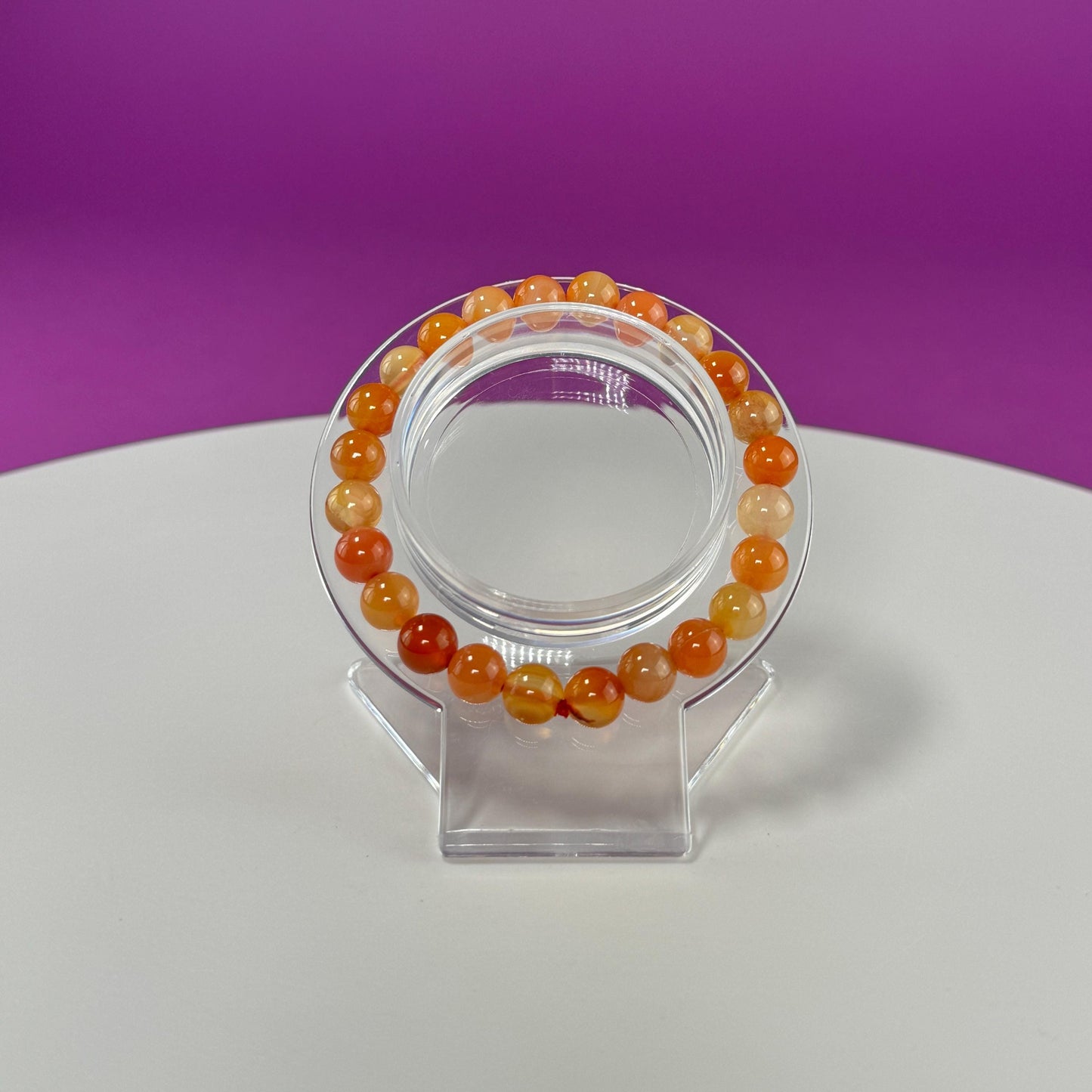 Carnelian Bracelet  8 Millimeter Beads - SAVE On Multiple Bracelets!