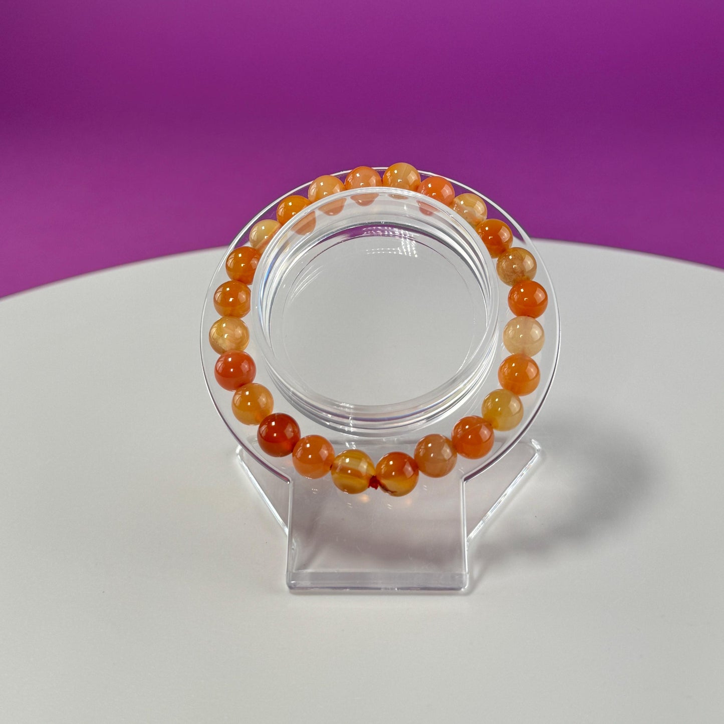 Carnelian Bracelet  8 Millimeter Beads - SAVE On Multiple Bracelets!