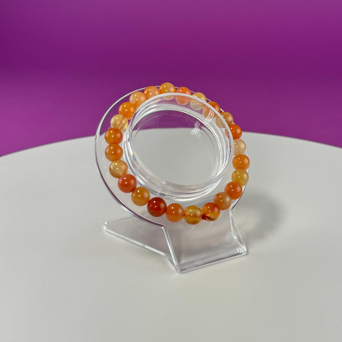 Carnelian Bracelet  8 Millimeter Beads - SAVE On Multiple Bracelets!