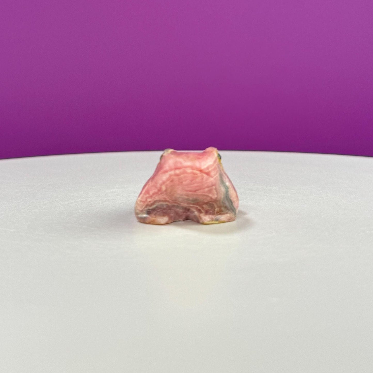 Rhodochrosite Mini Frog Carving