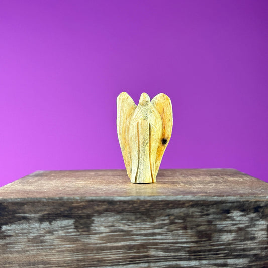 Mini Palo Santo Angel Carvings (Peru), 1.25 Inches Tall, 5-Pack