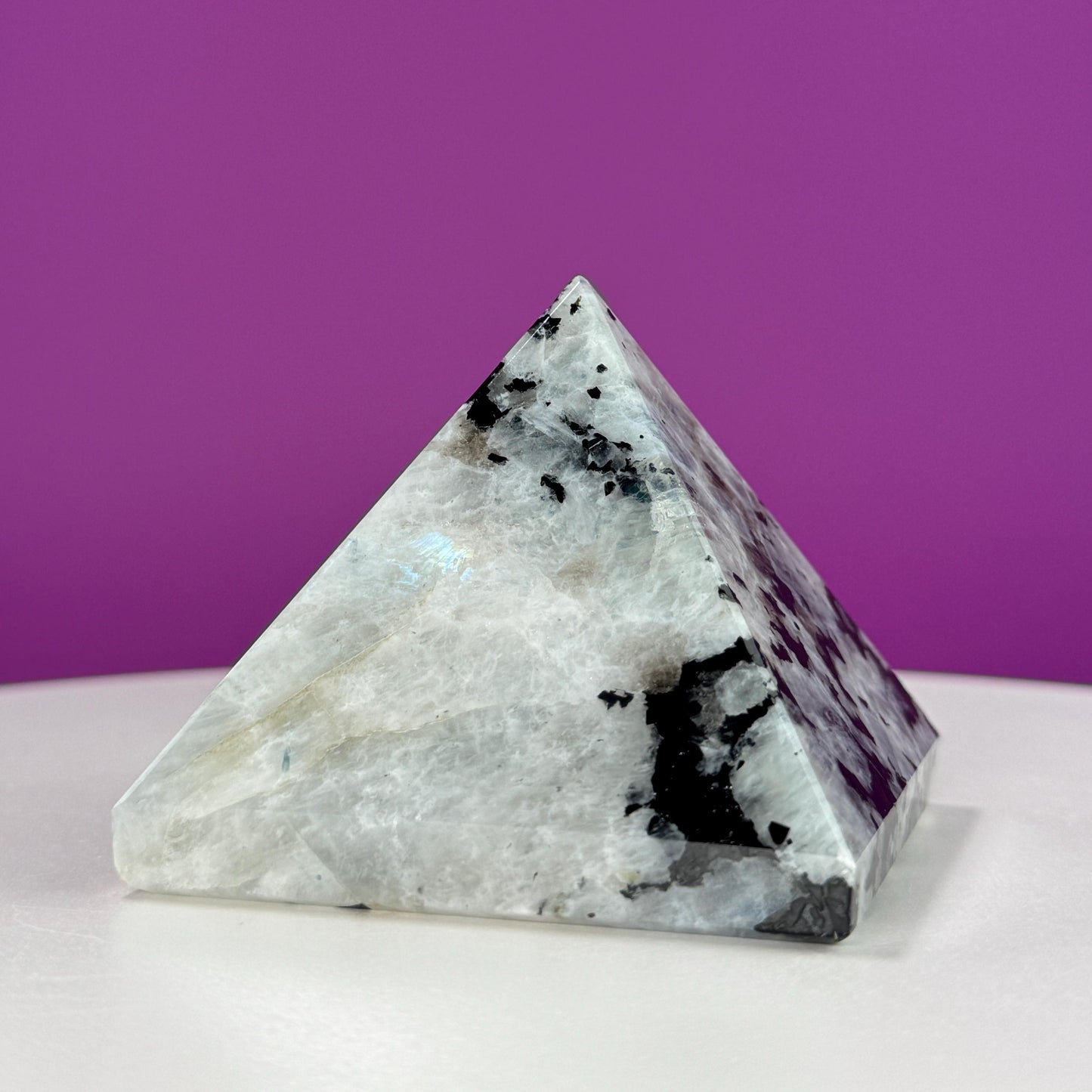 Rainbow Moonstone Pyramid