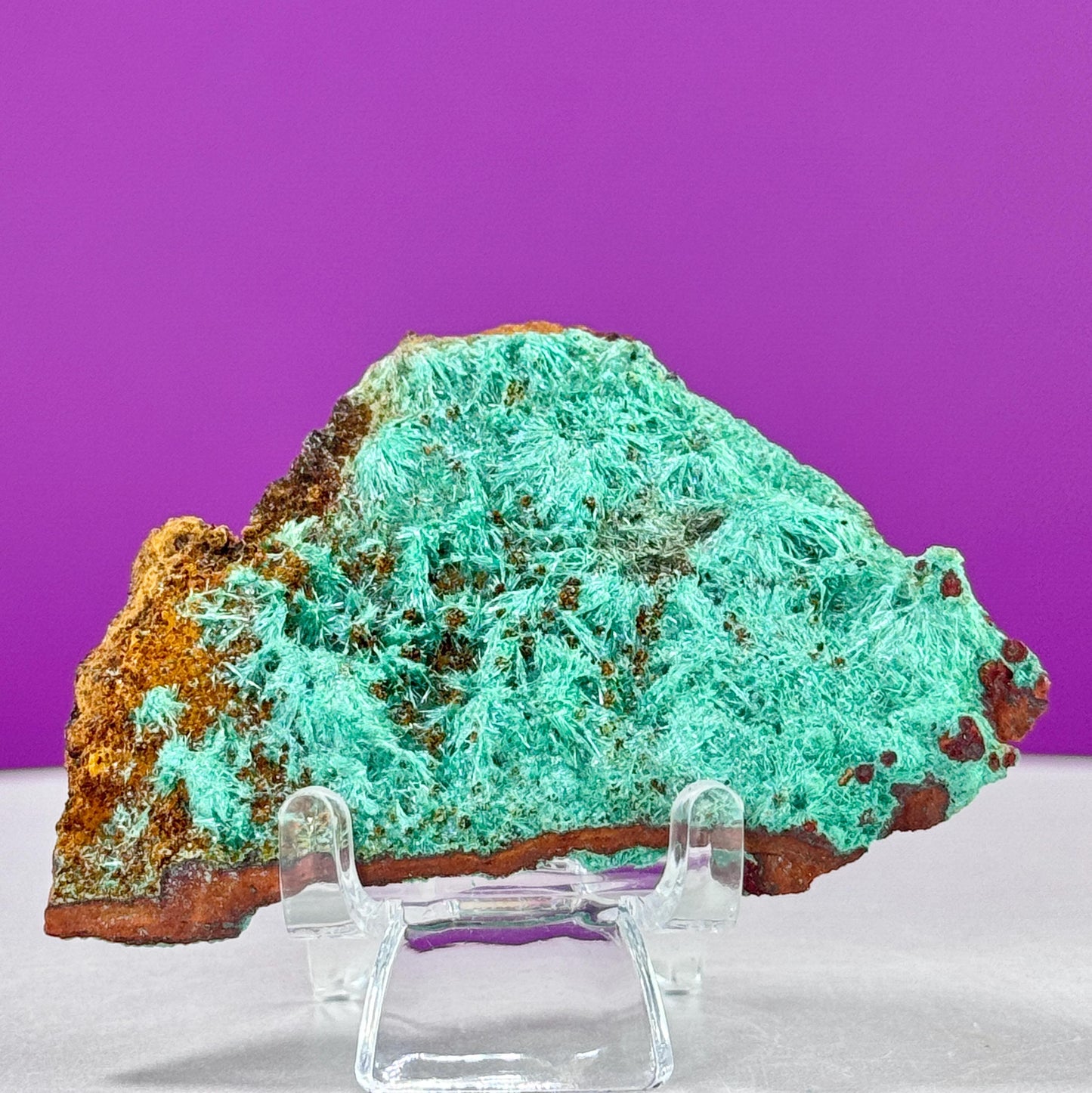 Brochantite Specimen (Mexico) (Includes Acrylic Stand)