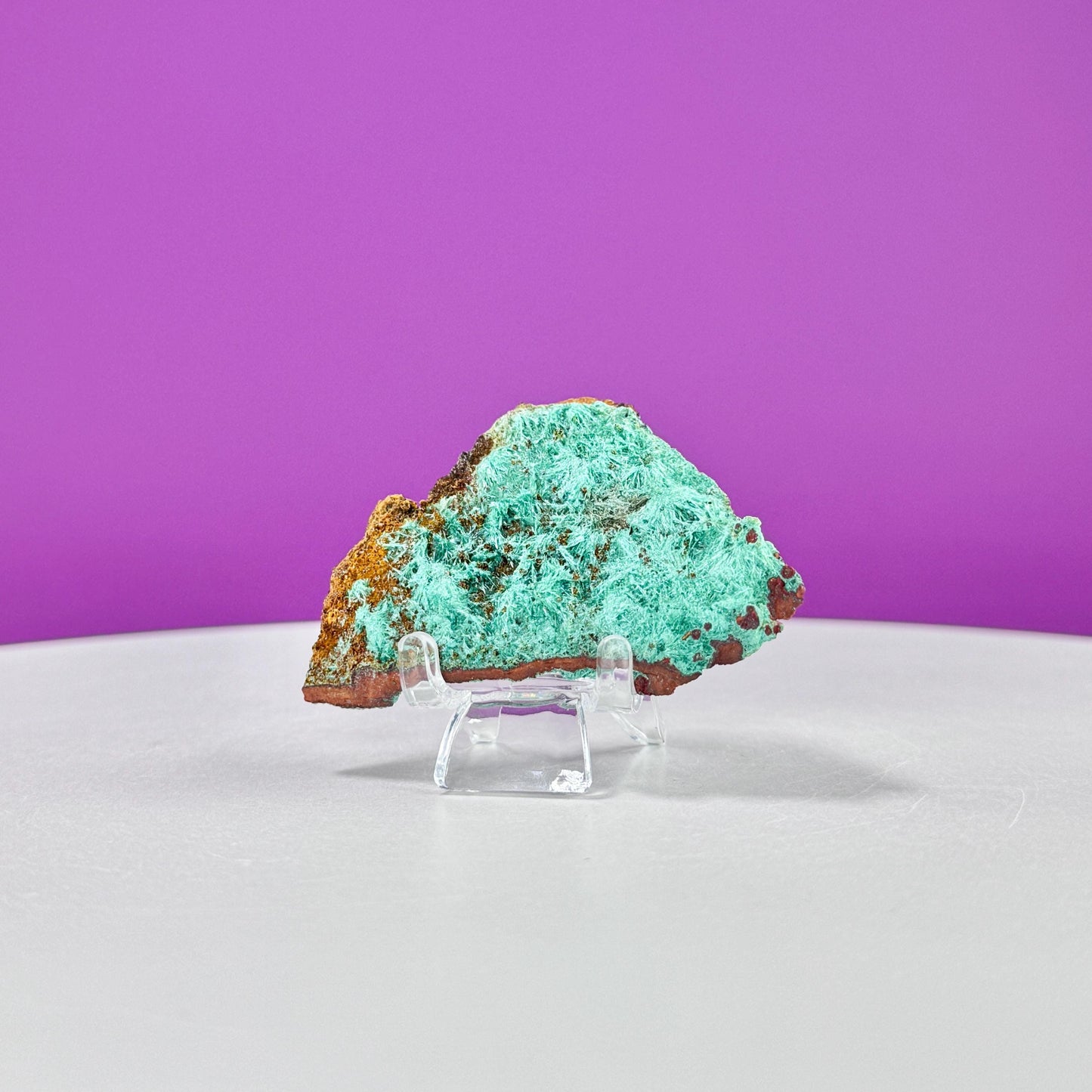 Brochantite Specimen (Mexico) (Includes Acrylic Stand)