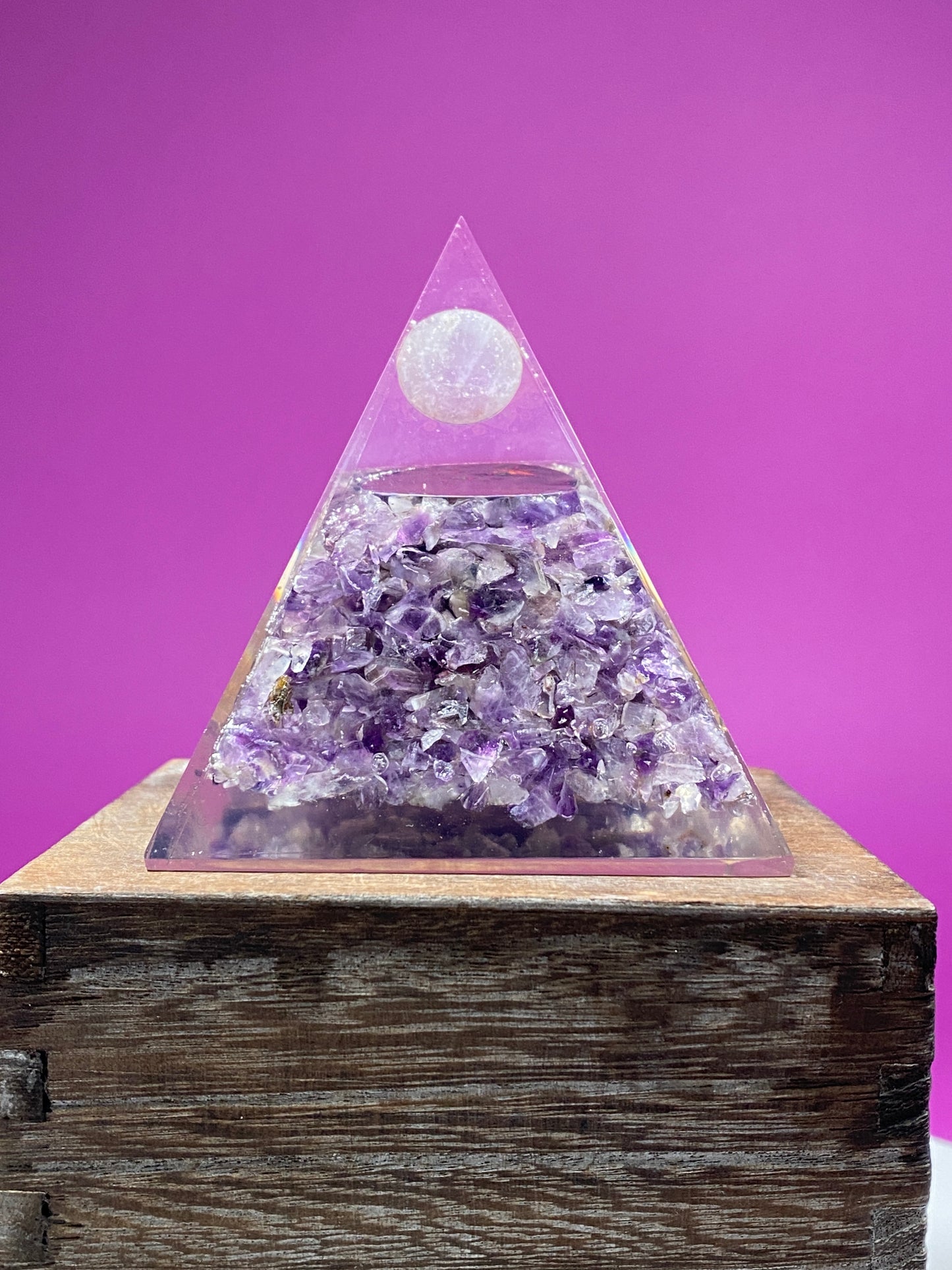 Amethyst Orgonite Pyramid