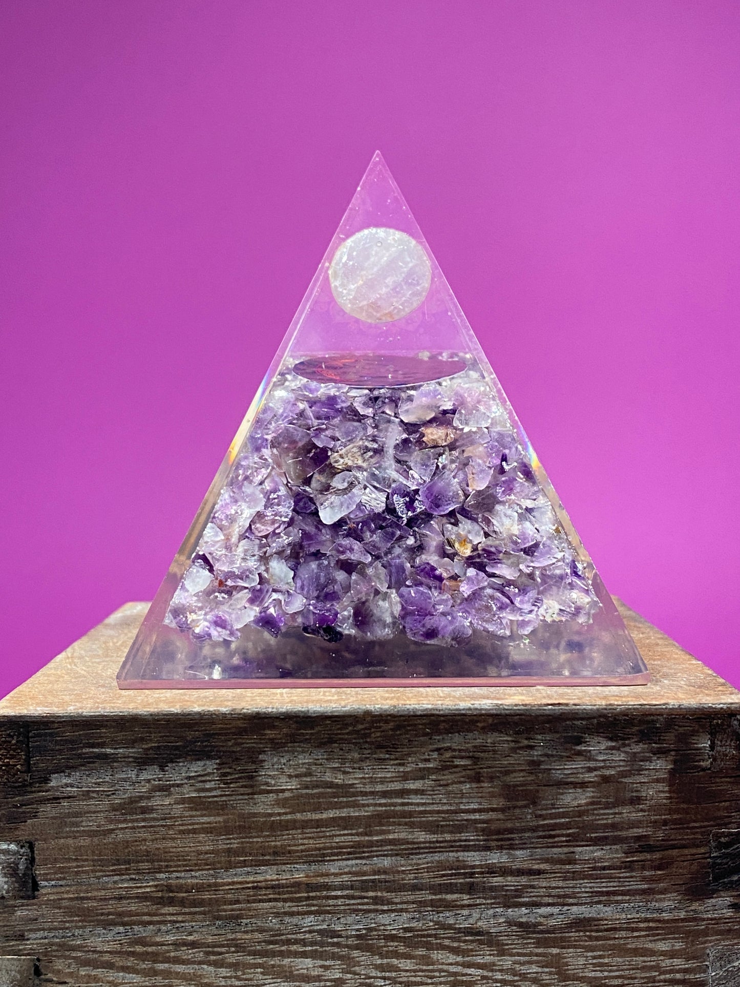 Amethyst Orgonite Pyramid