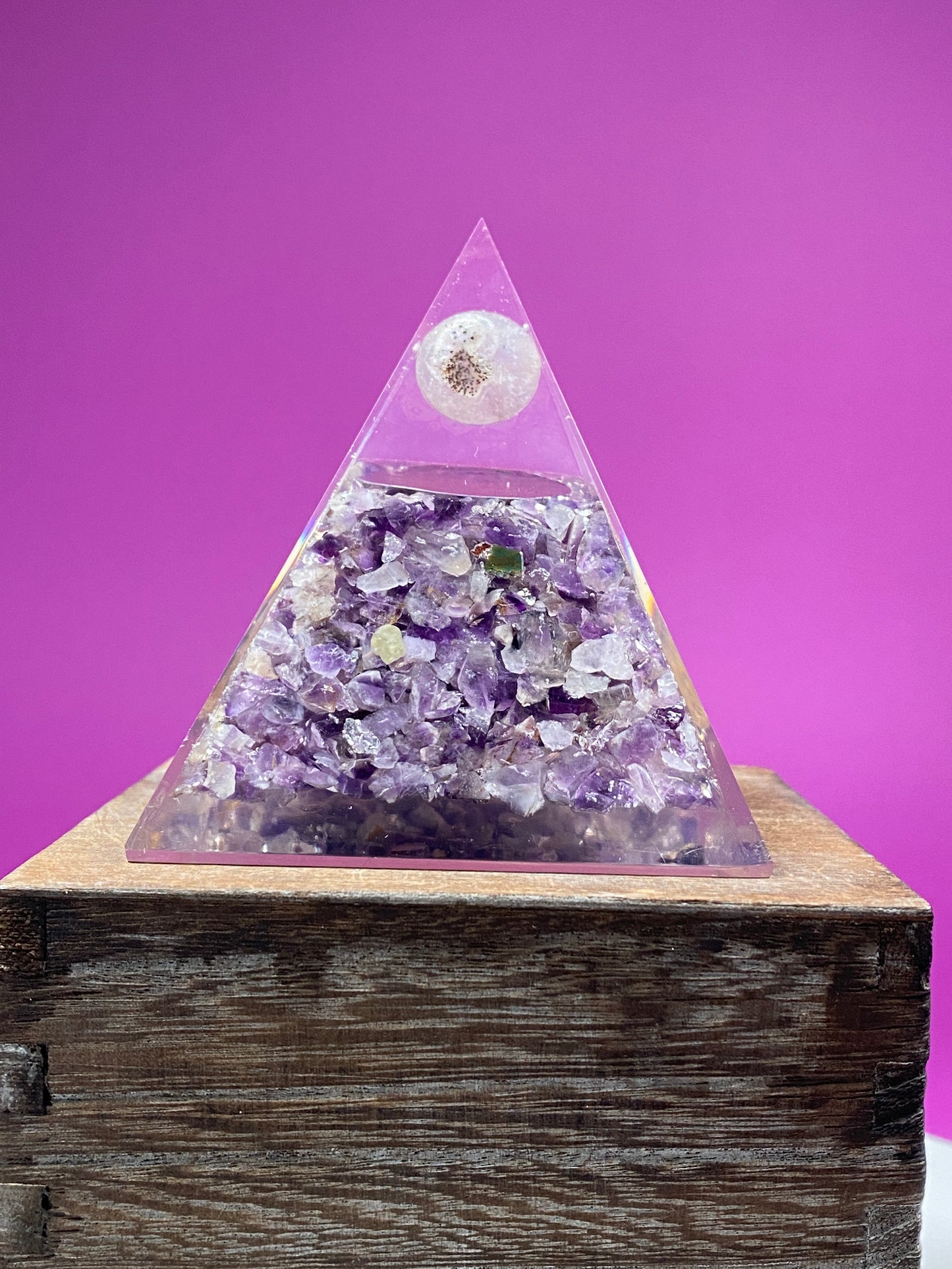 Amethyst Orgonite Pyramid