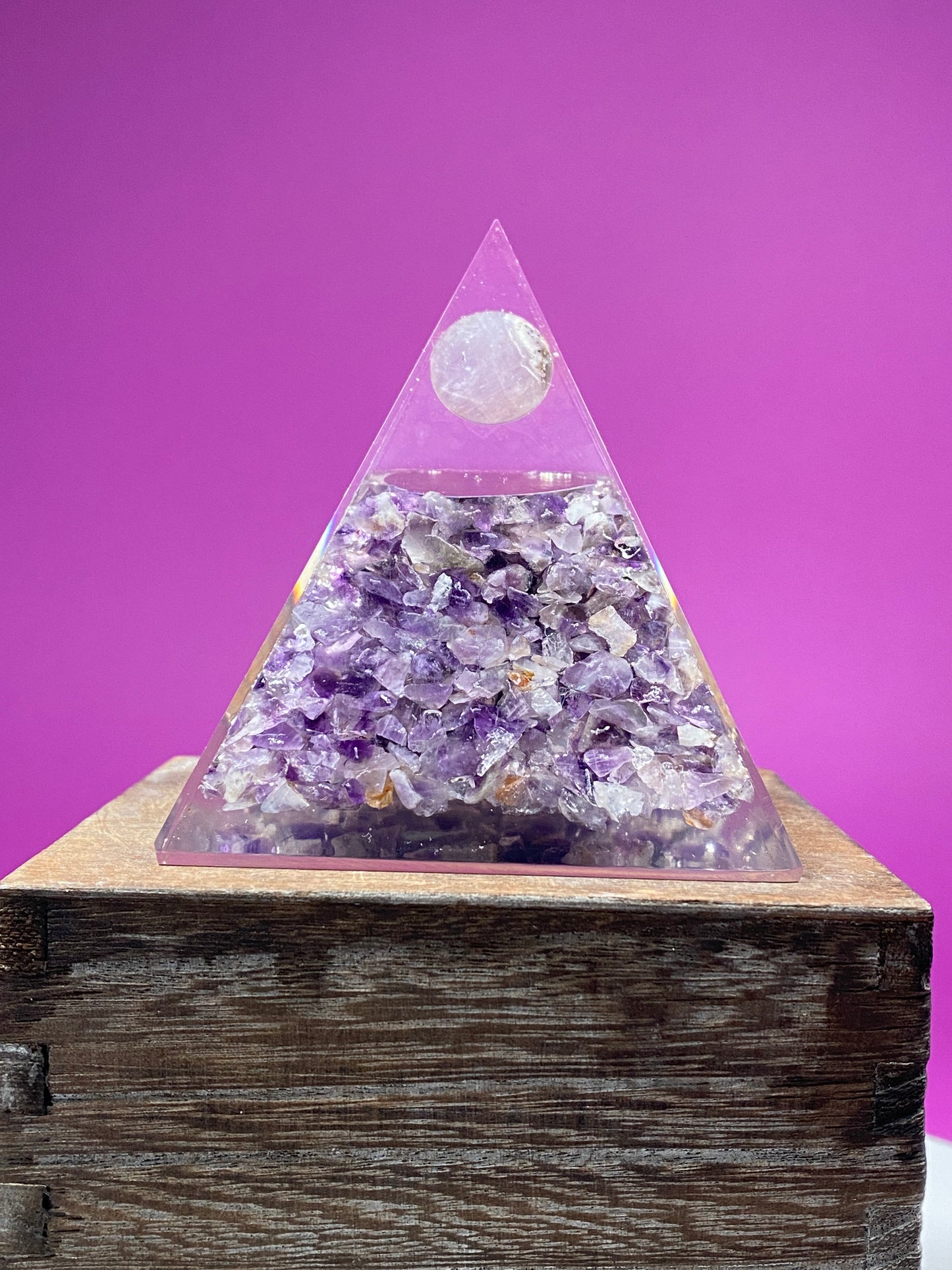 Amethyst Orgonite Pyramid