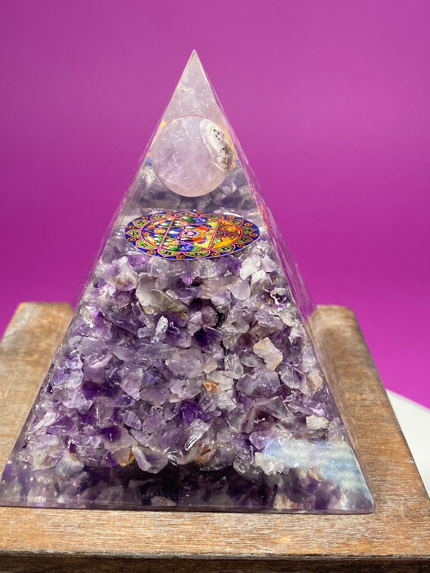 Amethyst Orgonite Pyramid