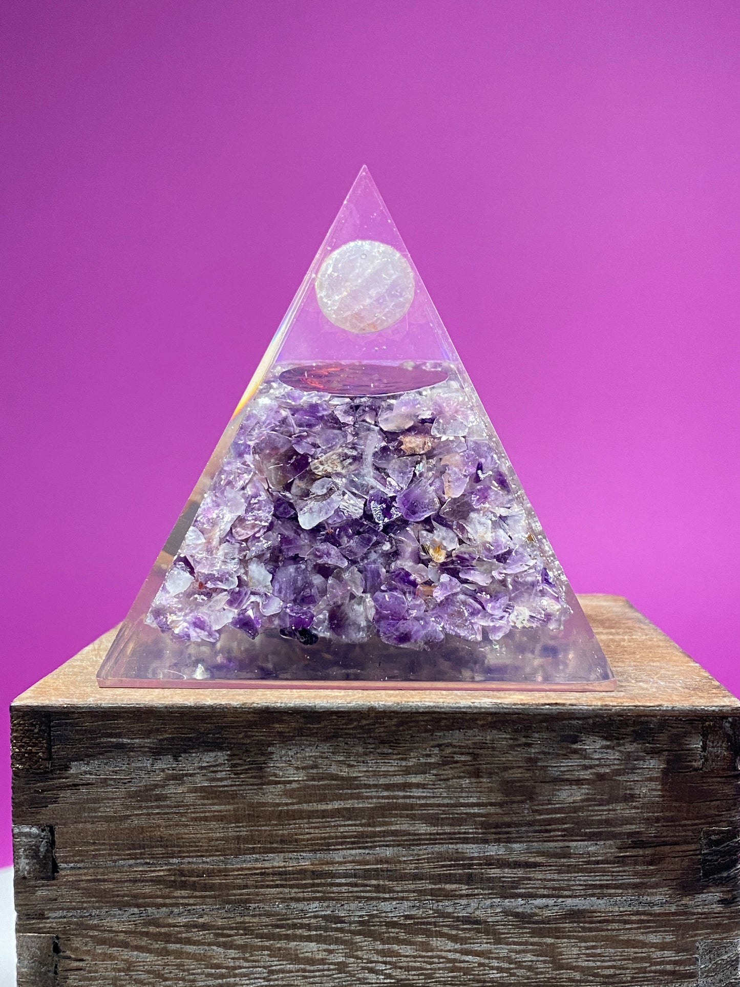 Amethyst Orgonite Pyramid