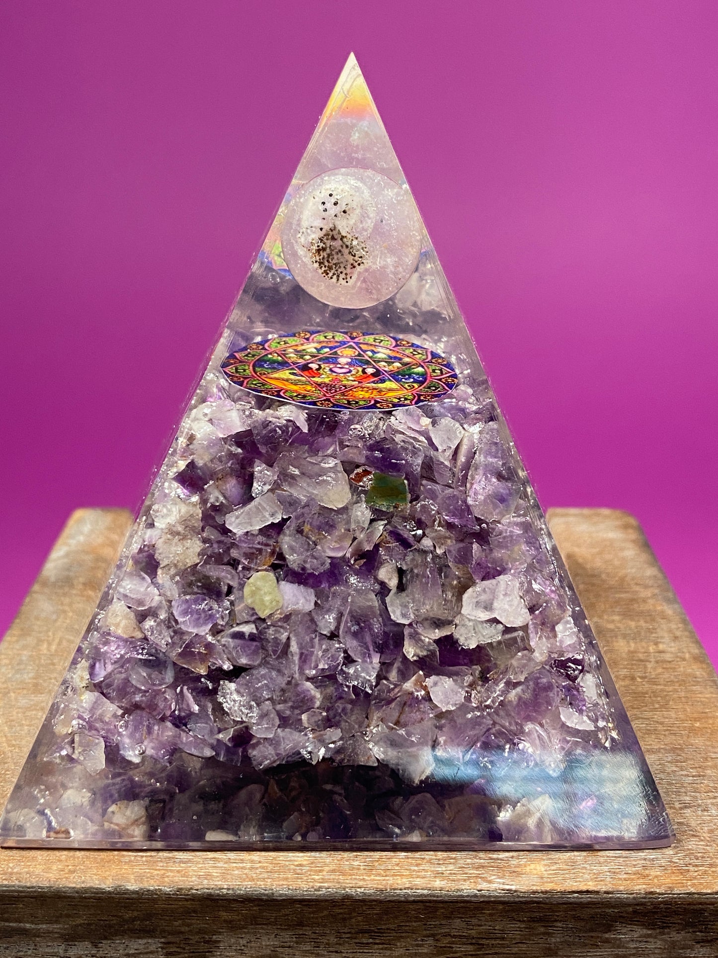 Amethyst Orgonite Pyramid