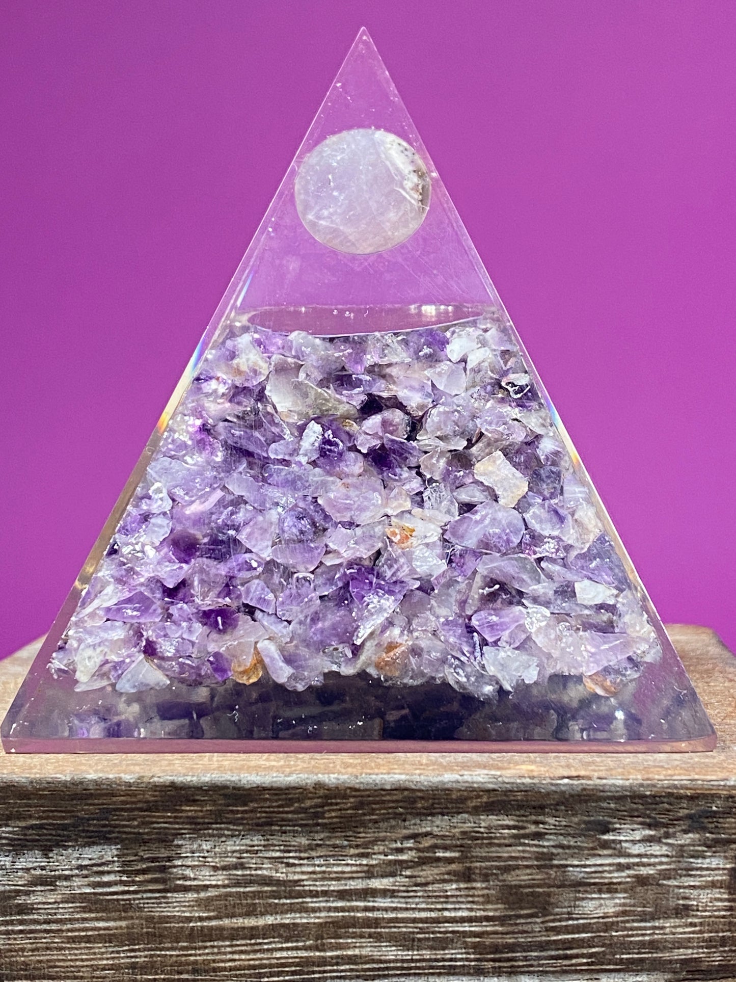 Amethyst Orgonite Pyramid