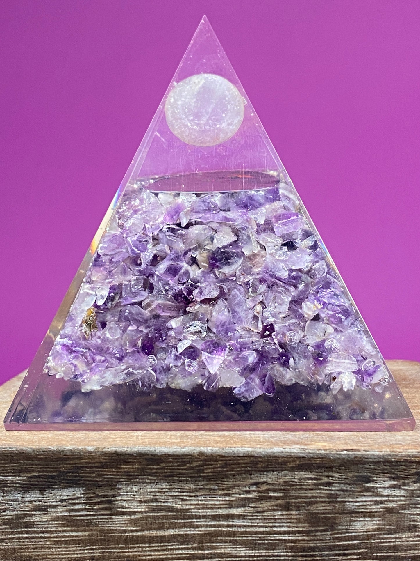 Amethyst Orgonite Pyramid