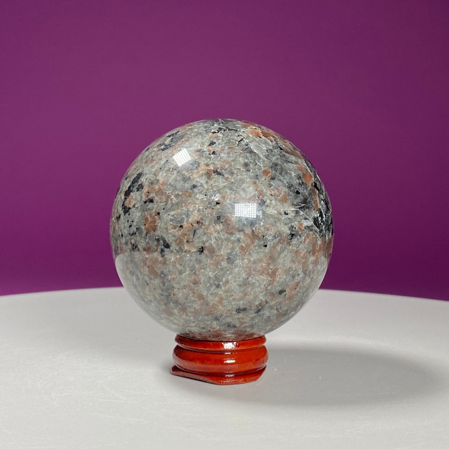 Yooperlite Sphere (Includes Wood Stand)