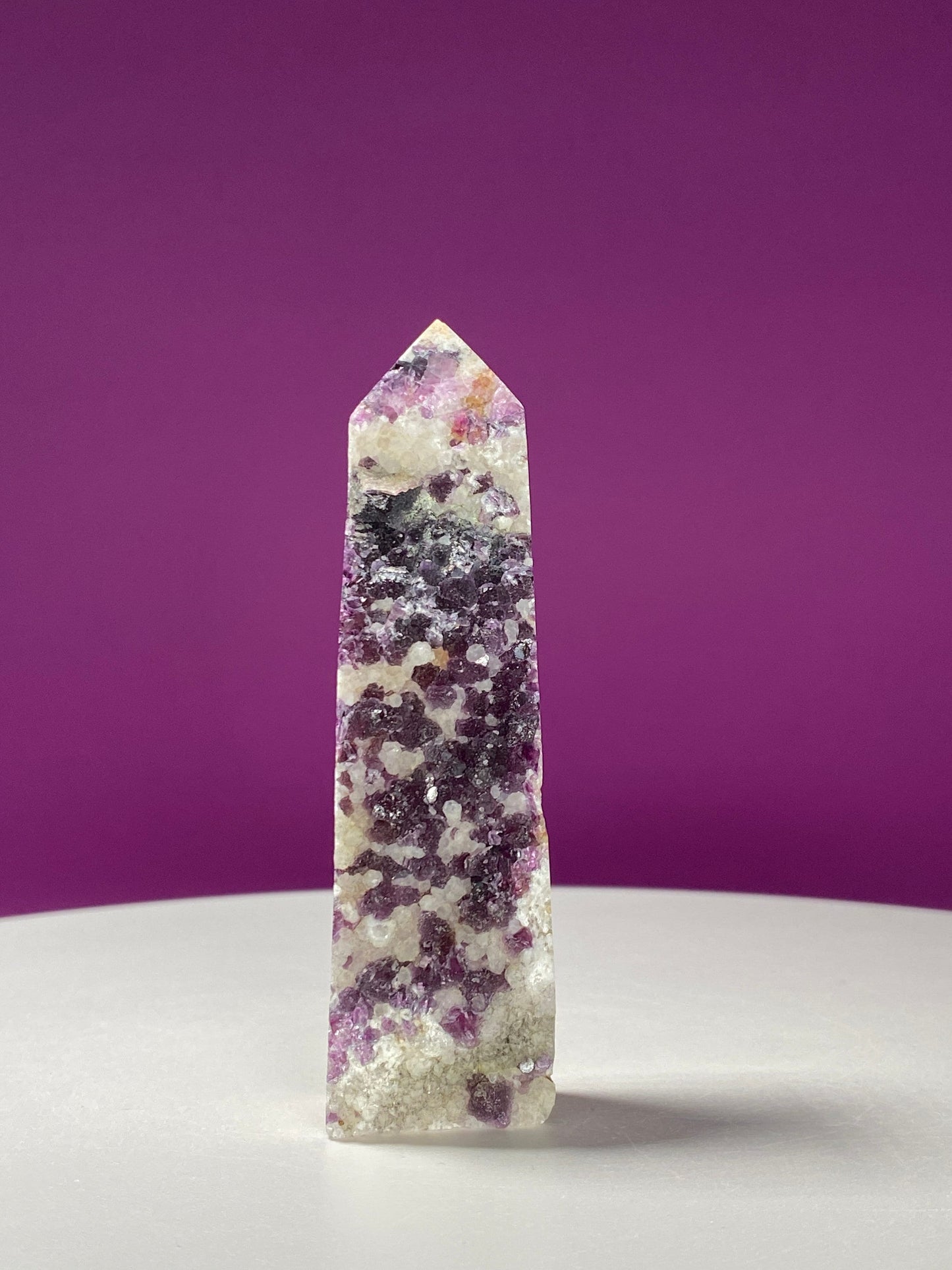 Purple Fluorite Specimen Tower