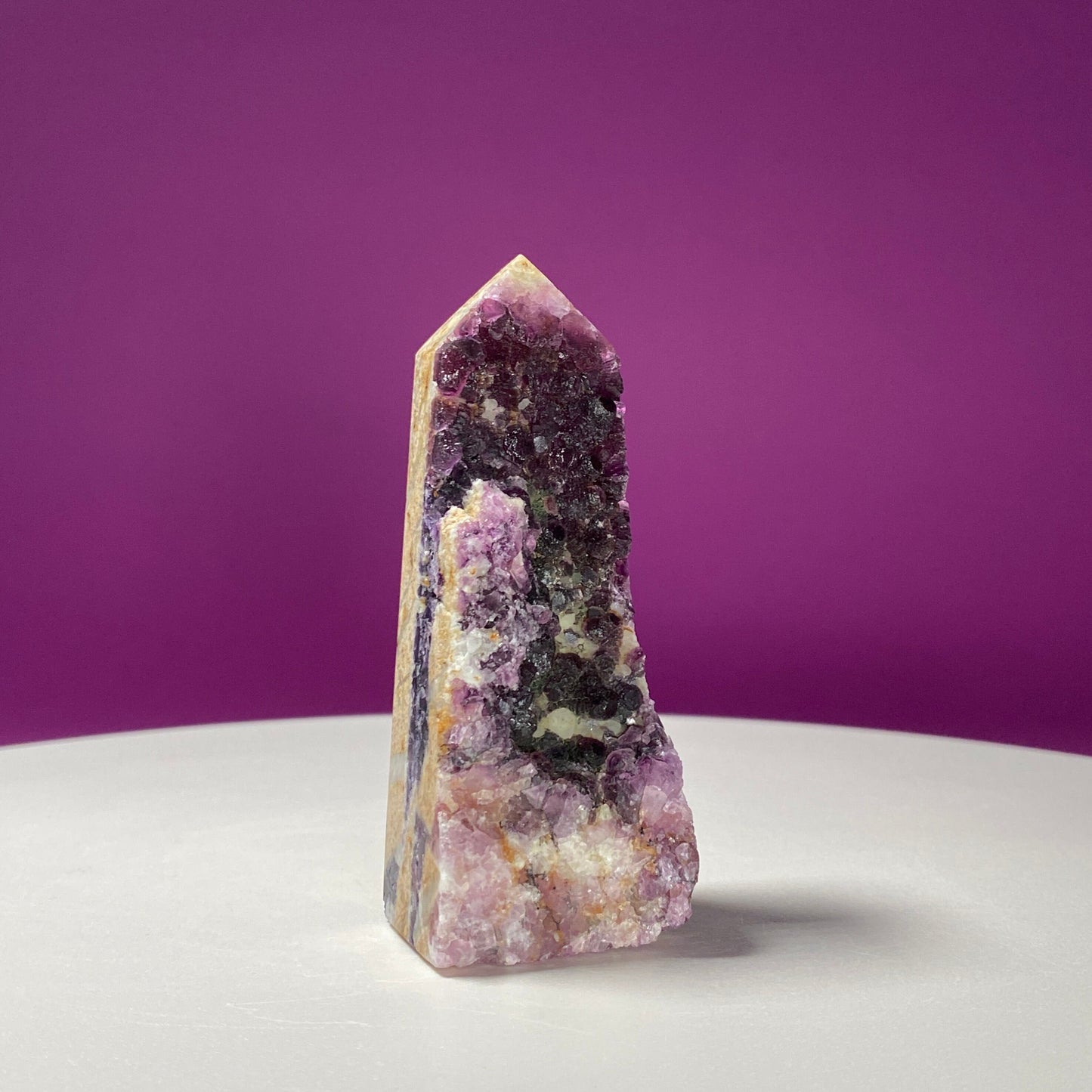 Purple Fluorite Specimen Tower