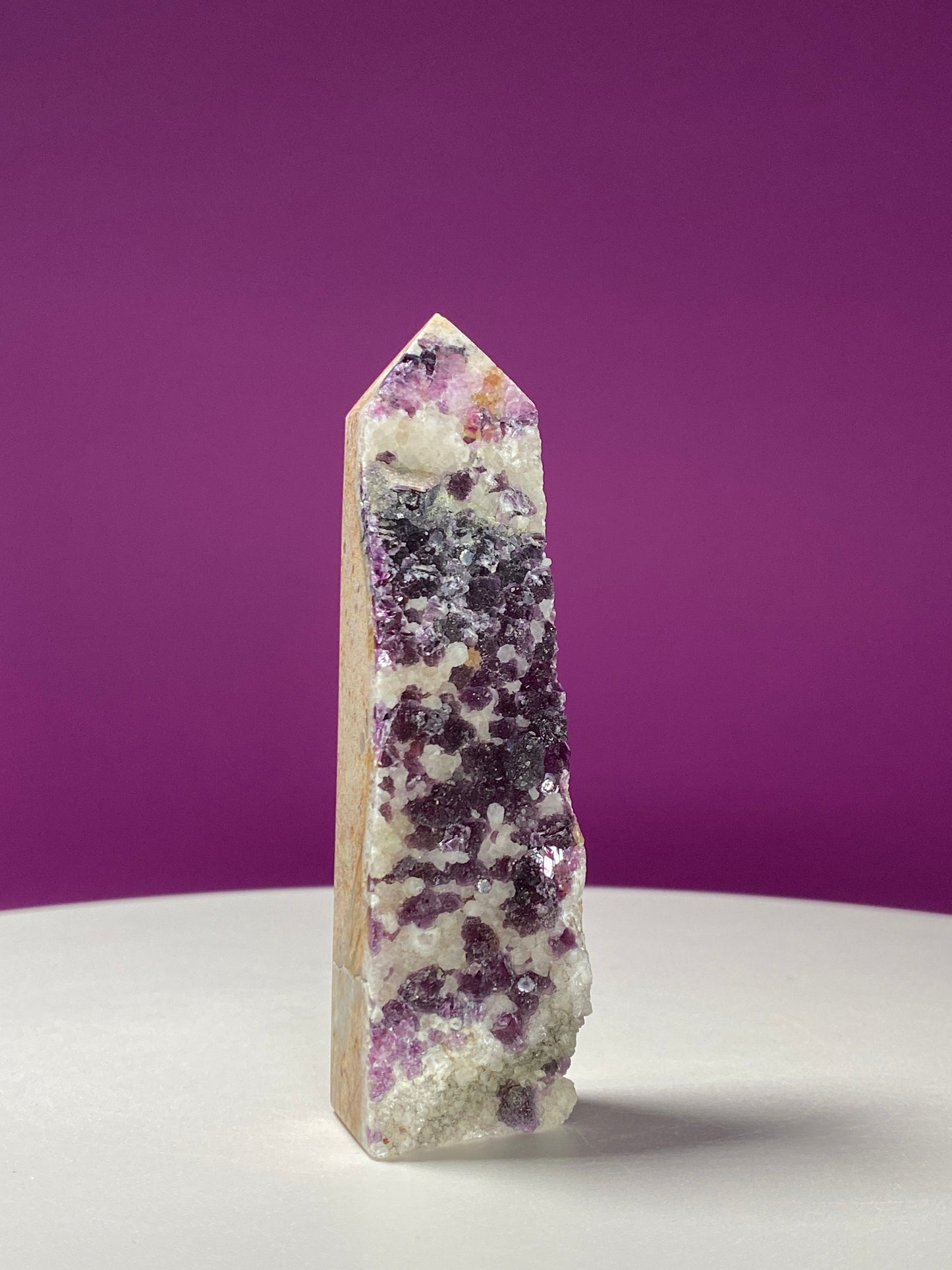 Purple Fluorite Specimen Tower