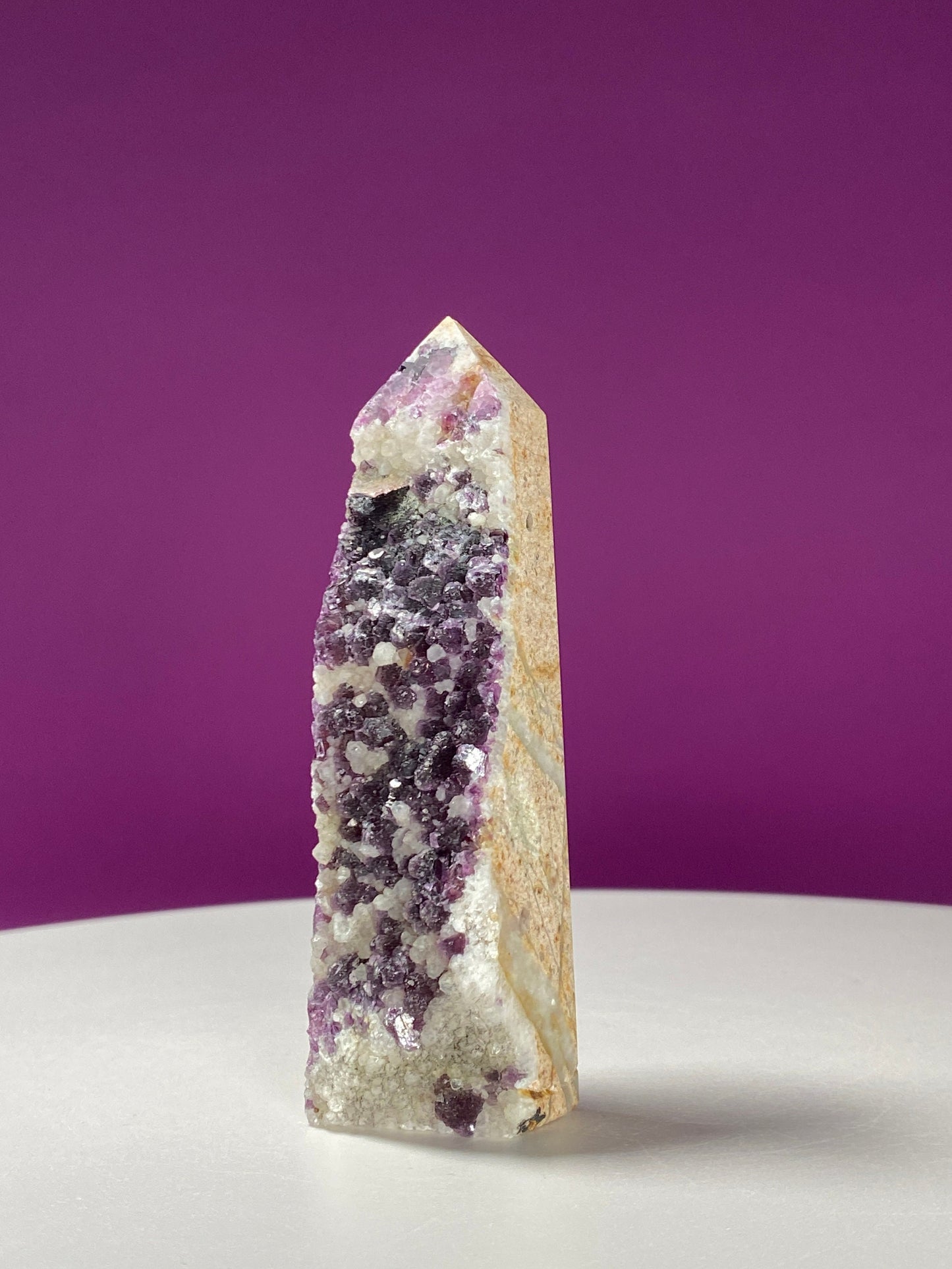 Purple Fluorite Specimen Tower