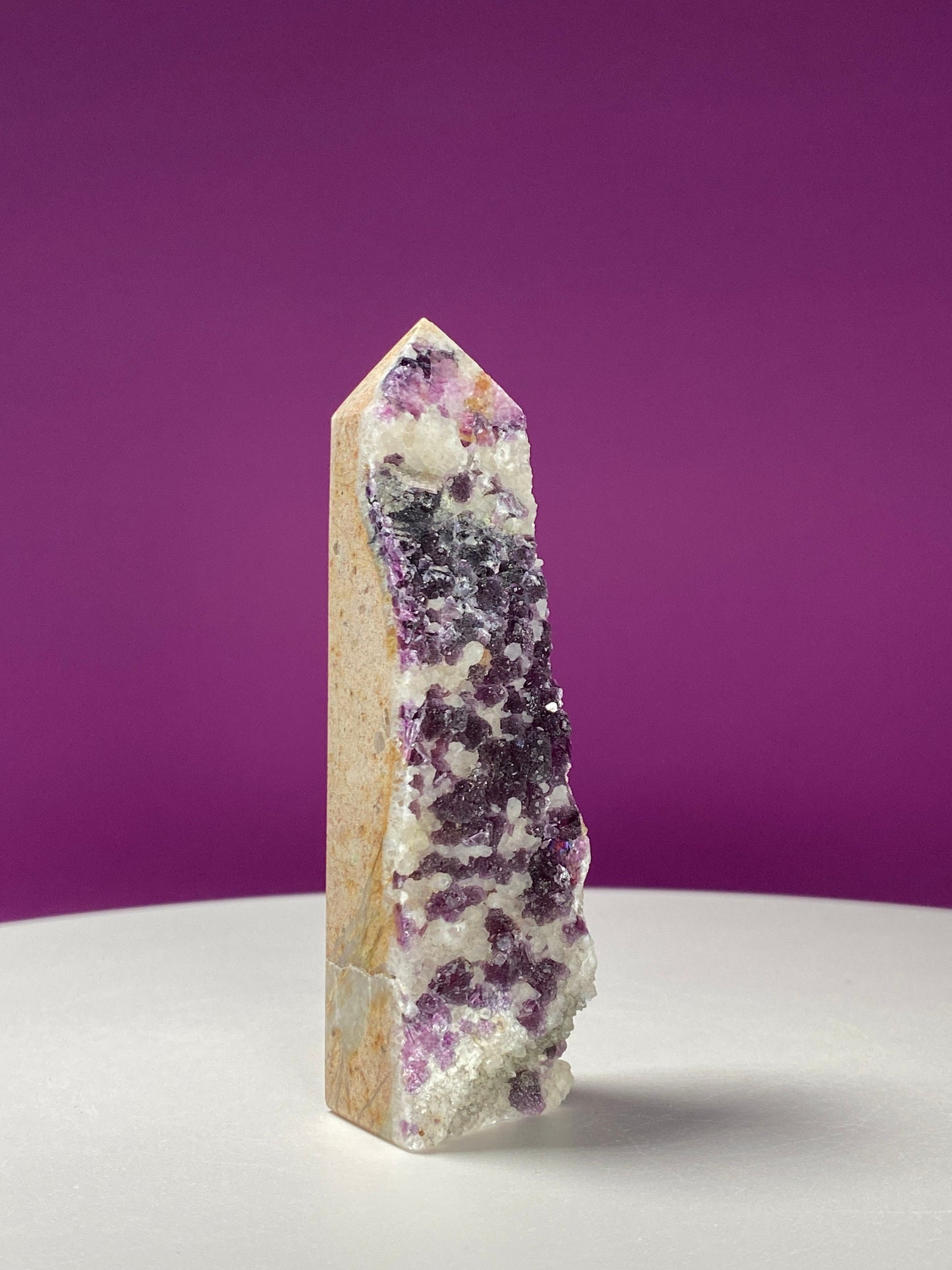 Purple Fluorite Specimen Tower