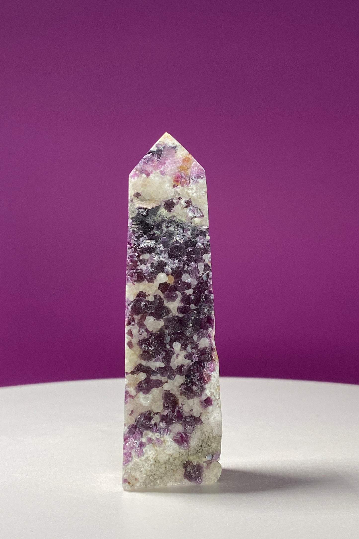 Purple Fluorite Specimen Tower