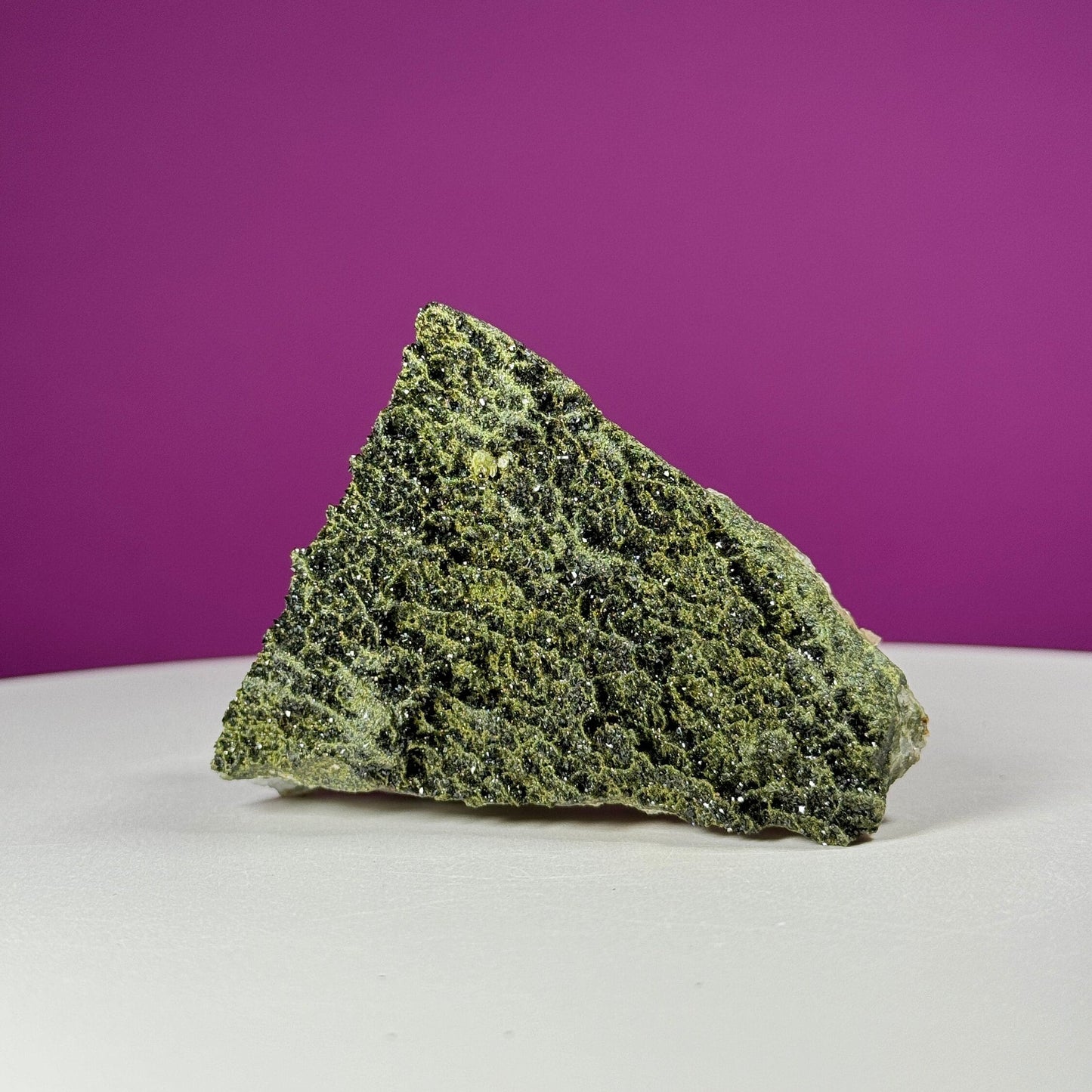 Epidote on Quartz Specimen (Turkey)